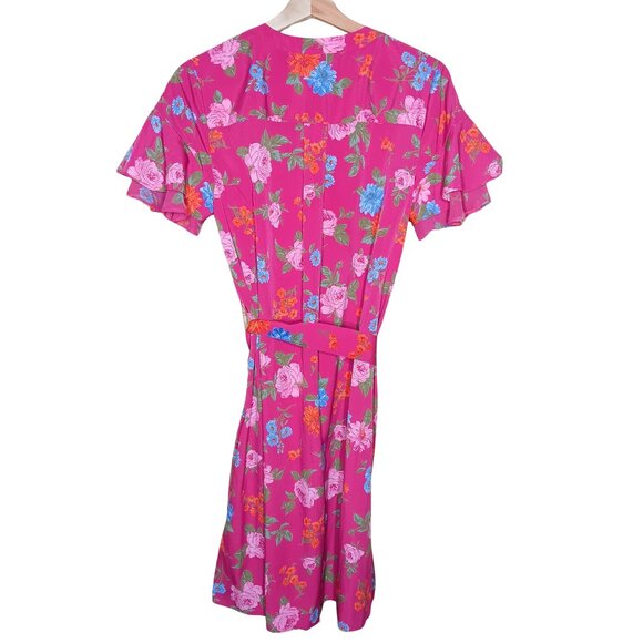 Ann Taylor Lot of 2 Dresses Peasant Midi and Floral Mini Shirt Dress - Picture 4 of 14